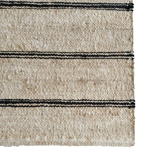 Jute Black Stripes
