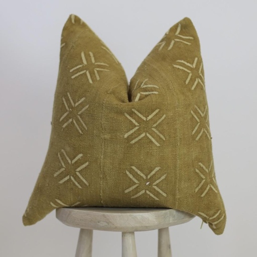Mae Woven - Bamba Mustard Cushion Cover + Insert 45 x 45cm