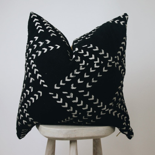 Mae Woven - Nani Black Cushion Cover 55 x 55cm