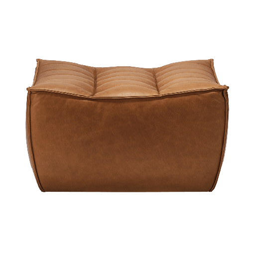 Leather Padded Sofa Footstool