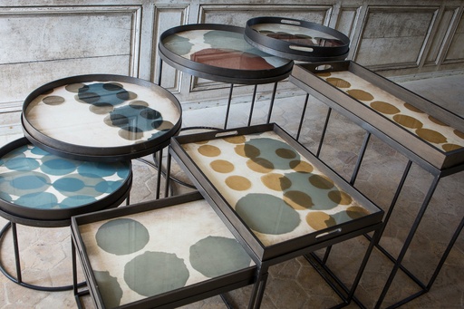 Silver Dots Tray