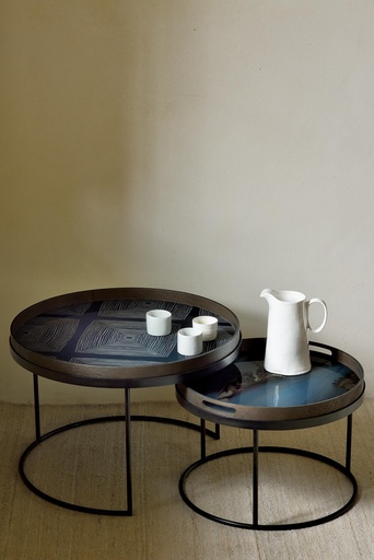 Round Tray Coffee Table Set