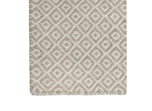 Double Diamond Off White & Light Grey