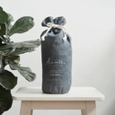 Annette - French Linen Fitted Sheet Set - Slate Grey